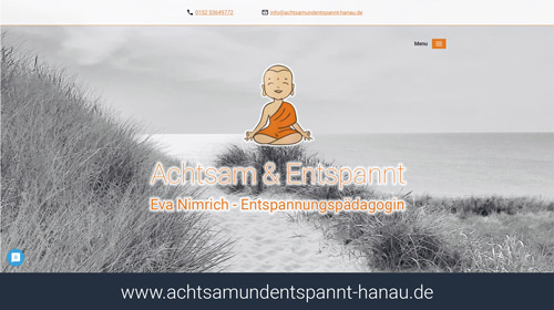 Webseite Achtsam und Entspannt Hanau